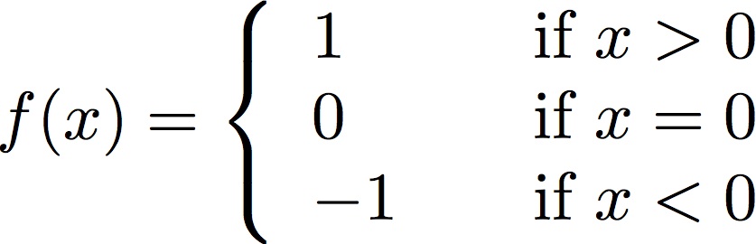 sgn(x) function definition